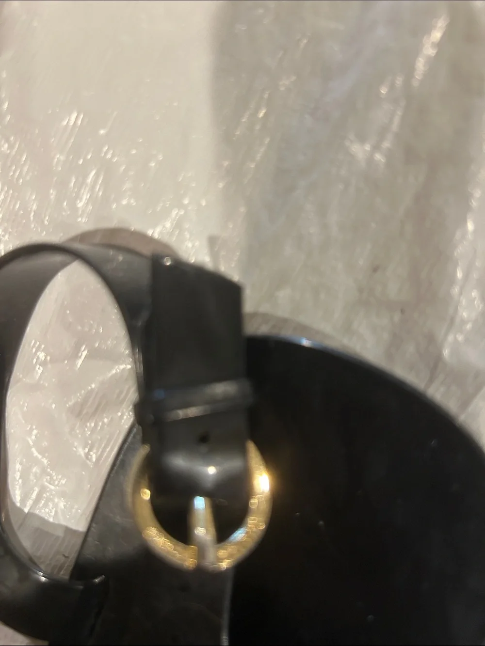 Michael Kors Black Jelly Logo Thong Sandals with Gold MK Medallion